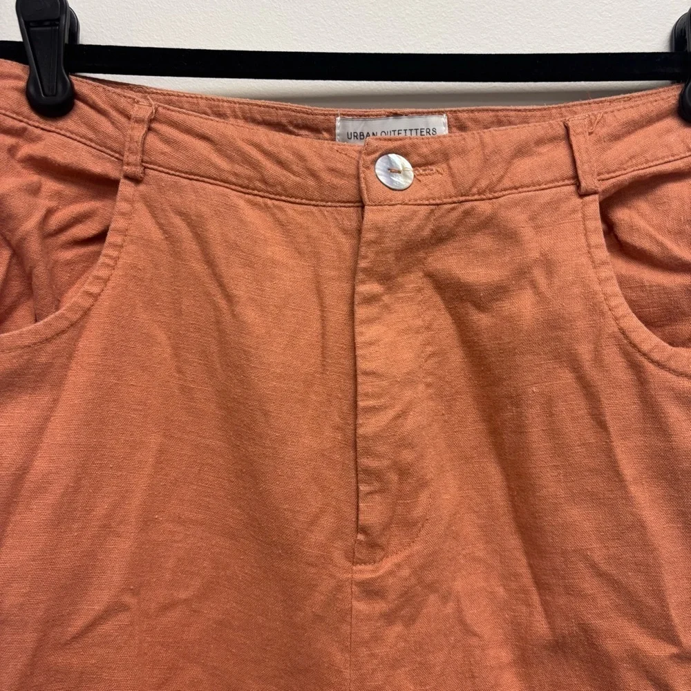 Urban Outfitters Linen Blend High Rise Pants